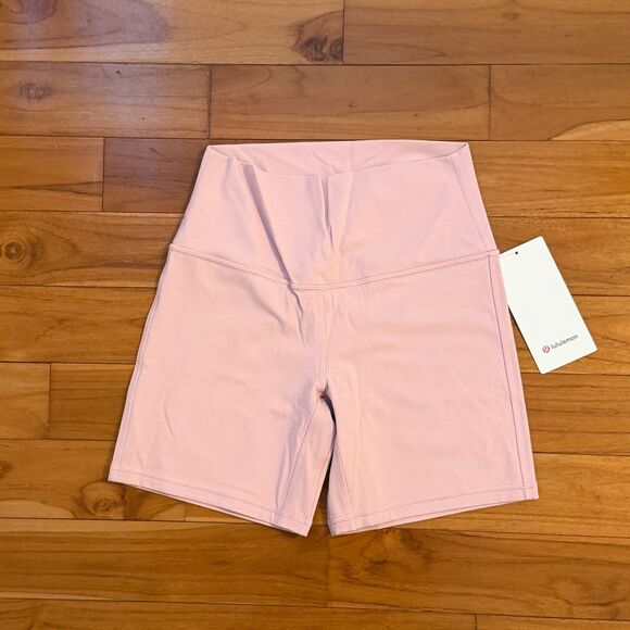 BNWT Women Lululemon Align High-Rise Short 6" Pink Haze Size 8 - Picture 3 of 9